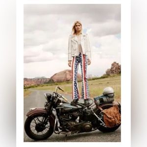 Free People Penny Pull On Star Spangled Jeans - Size 25